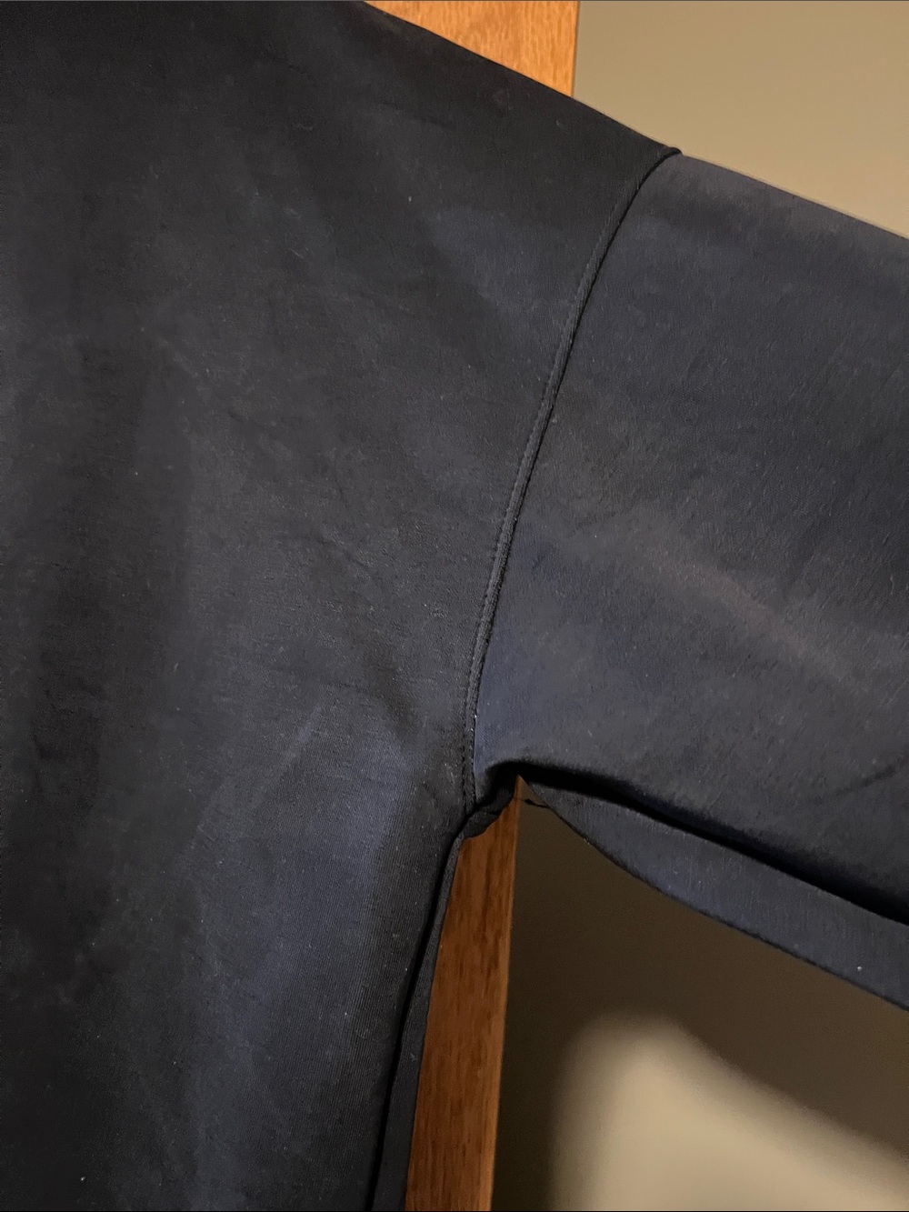 all in motion Black Ribbed-Neck Pullover Hoodie - Picture 8 of 12